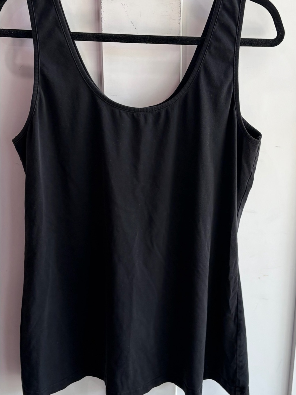 City Chic Black Scoop Neck Tank